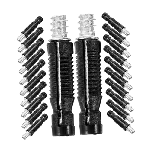 exzentrische kurvenscheibenbolzenmutter und stift, Pack of 100 Furniture Connectors Cold Rolled Pre Inserted Nut Dowels for Cabinets Wardrobes Beds Multicolor 3x1x1cm von FBHDKJNFG