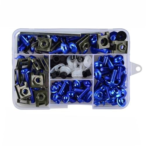 exzentrische kurvenscheibenbolzenmutter und stift, YZ85 YZ125 YZ250 FZ07 FZ10 Motorrad Mutter Schrauben Schraube Senkkopf Schrauben Set Multicolor(Blauw) von FBHDKJNFG