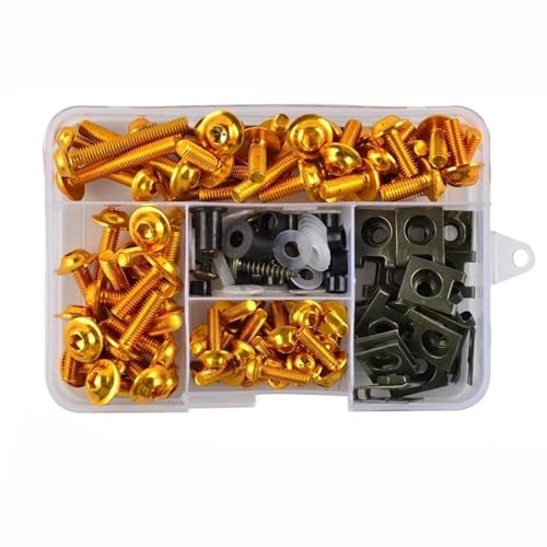 exzentrische kurvenscheibenbolzenmutter und stift, YZ85 YZ125 YZ250 FZ07 FZ10 Motorrad Mutter Schrauben Schraube Senkkopf Schrauben Set Multicolor(Geel) von FBHDKJNFG