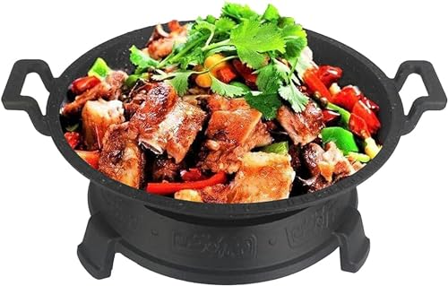 Antihaftbeschichtetes Chafing Dish-Buffet-Set in 5 Größen, Speisenwärmer aus Alusenwärmer aus Aluminiumlegierung mit Brennstoffhaltern, leicht zu reinigen, für Catering-Bankettpartys (22 cm) von FBHappiness