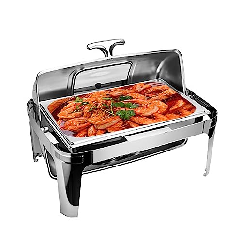 Catering-Isoliertablett, 8 Qt, kommerzielles Chafing Dish-Buffet-Set, professionrpfanne, Lebensmittelpfanne, Brennstoffhalter und Deckel, Chafing Dishes, 2 Gitter, 2 Stück, 1 Gitter, 1 Stück Catering-Isoliertablett, 8 Qt, kommerzielles Chafing Dish-Buffet-Set, professionrpfanne, Lebensmittelpfanne, Brennstoffhalter und Deckel, Chafing Dishes, 2 Gitter, 2 Stück, 1 Gitter, 1 Stück von FBHappiness