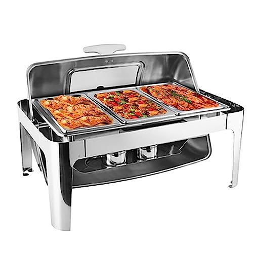 Catering-Isoliertablett, 8 Qt, kommerzielles Chafing Dish-Buffet-Set, professionrpfanne, Lebensmittelpfanne, Brennstoffhalter und Deckel, Chafing Dishes, 2 Gitter - 2 Stück, 3 Gitter 1 Stück Catering-Isoliertablett, 8 Qt, kommerzielles Chafing Dish-Buffet-Set, professionrpfanne, Lebensmittelpfanne, Brennstoffhalter und Deckel, Chafing Dishes, 2 Gitter - 2 Stück, 3 Gitter 1 Stück von FBHappiness