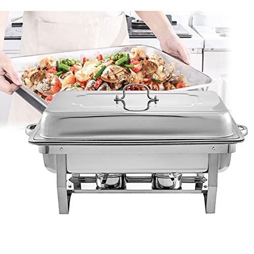 Chafing Dish Buffet Server Warmhaltetablett Speisenbuffets Speisenwärmer Für Pareisenbuffets Speisenwärmer Für Partys Buffet-Set Chafing Dishes 9 Für Hochzeitsfeiern Bankett Catering Events, von FBHappiness