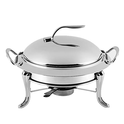Chafing Dish-Buffetset aus Edelstahl in voller Größe mit Buffetbesteck und Wärmeoller Größe mit Buffetbesteck und Wärmer mit heißem Tablett für Küchenparty-Bankette, Gold-22 cm, Silber 18 cm Chafing Dish-Buffetset aus Edelstahl in voller Größe mit Buffetbesteck und Wärmeoller Größe mit Buffetbesteck und Wärmer mit heißem Tablett für Küchenparty-Bankette, Gold-22 cm, Silber 18 cm von FBHappiness