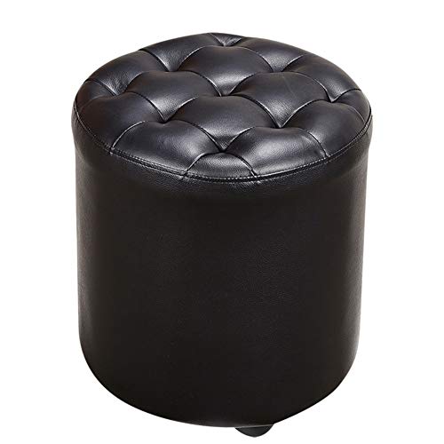 FBHappiness Massivholz Braun Leder Gepolstert Würfel Pouf Fußhocker Couchtisch Bank 35x35x40Massivholz Braun Leder Gepolstert Würfel Pouf Fußhocker Couchtisch Bank 35x35x40cm von FBHappiness