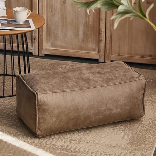 Luxuriöser Pouf-Fußhocker aus grauem Wildleder für die Dekoration von Wohnzimmerer für die Dekoration von Wohnzimmer und Schlafzimmer, 26 x 12 x 9 Zoll, stilvolle und bequeme Sitzgelegenheit Luxuriöser Pouf-Fußhocker aus grauem Wildleder für die Dekoration von Wohnzimmerer für die Dekoration von Wohnzimmer und Schlafzimmer, 26 x 12 x 9 Zoll, stilvolle und bequeme Sitzgelegenheit von FBHappiness