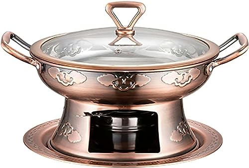 Runder Chafing Dish aus Edelstahl für den Haushalt, Catering-Buffet-Warmhaltebeh-Buffet-Warmhaltebehälter-Set mit Alkoholofen und Deckel, für Restaurant-Catering-Partys, Hochzeiten, Bild (B) von FBHappiness