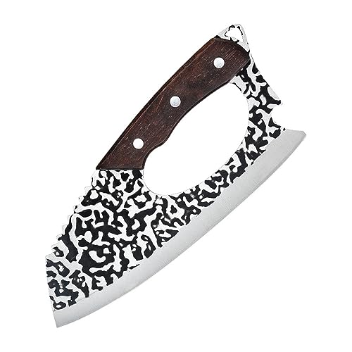 FBITE Arbeitssparendes Küchenmesser, geschmiedete Klinge, Küchenschneidemesser, leicht zu schneidendes Kochmesser, Antihaft-Klinge, Kochmesser, Hackmesser von FBITE