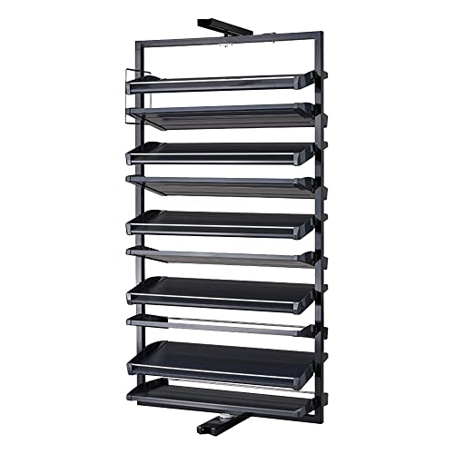 FBJAMZ Metall 360 ° drehbarer Schuhregal-Organizer für Schrank-Schuhschrank, vertikaler Regal-Organizer für kleinen Schlafzimmerschrank (10 Floors) von FBJAMZ