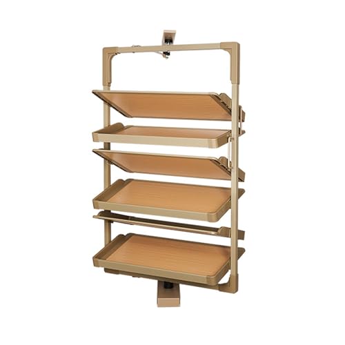 FBJAMZ Schuhregal 360 ° drehbarer ausziehbarer Organizer für Schrank Schuhschrank für kleinen Schlafzimmerschrank (4 Tier/H86.5) von FBJAMZ