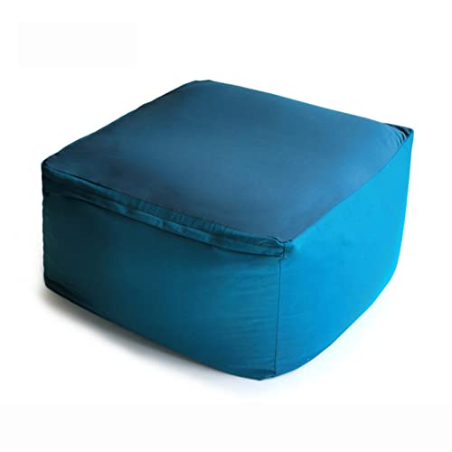 FBKPHSS Japanischer Stil Sitzsack Innenhülle, Sitzsack Bezug (ohne Füllung) Bequem und Atmungsaktiv Sitzsack-Sesselbezug für Lagerung von Spielzeug und Kleidung,Blau,25.5"*25.5"*16.9" von FBKPHSS