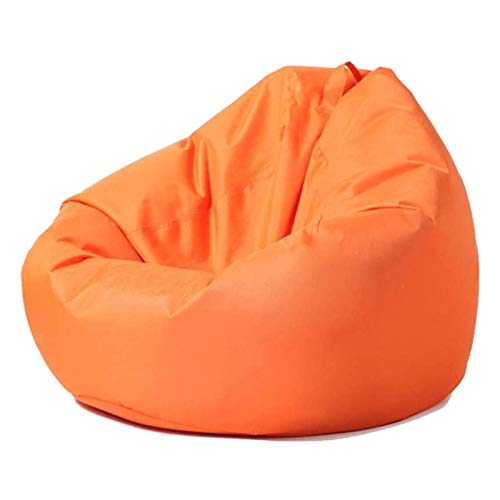 FBKPHSS Klassisch Sitzsackbezug, Atmungsaktiv und Bequem Sitzsack Bezug 420D Wasserdicht Oxford-Stoff Sitzsack Bezug für Bewahren Sie Spielzeug und Möbel Auf,Orange,39.4"*47.2" von FBKPHSS