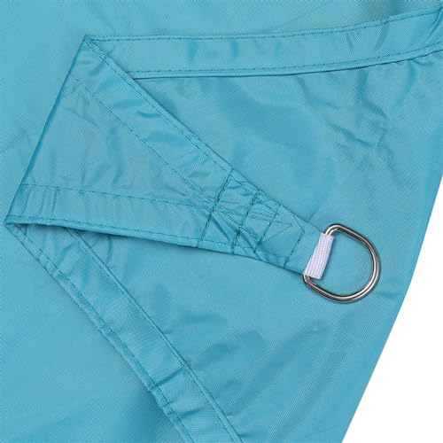 Sonnensegel Dreieckig, Wasserabweisend Sonnenschutz Sonnensegel aus Hochwertigem Polyester Sonnensegel Mit Zubehör für Garten Balkon Terrasse,Lake Blue,2.4x2.4x2.4M von FBKPHSS