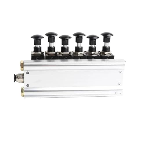 4R210-08 2F-10F Manuelles Ventil 2-Wege-5-Positionen-Push- und Pull-Pneumatikschalter des Wegeventil-Kombinationsventilverteilers(10 in 10 Out) von FBPQRCONS