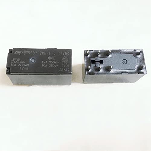 FBPQRCONS 10PCS/Lot New Relay 507-2CH-F-C-12VDC 507-2CH-F-C-24VDC 507-2CH-F-C 12VDC 507 2CH F C 12V 24V 12A 8PIN (Size : 507N-2CH-F-C 12VDC) von FBPQRCONS