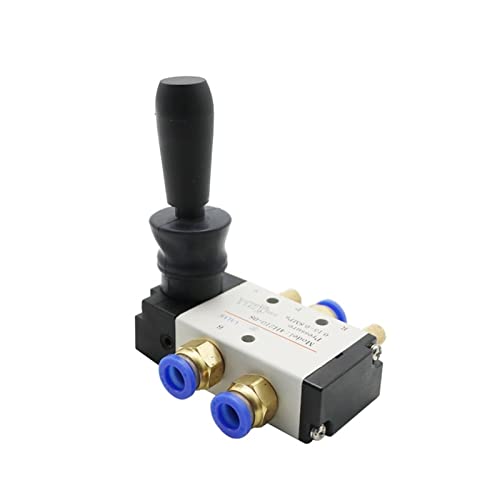 FBPQRCONS 4H210-08 1/4 Zoll 2 Positionen 5 Anschlüsse Luft Handventil Pneumatisches Steuerventil 5/2 Wege Handhebelbetätigtes Steuerventil 1St(4h210-08 and Pc8-02) von FBPQRCONS