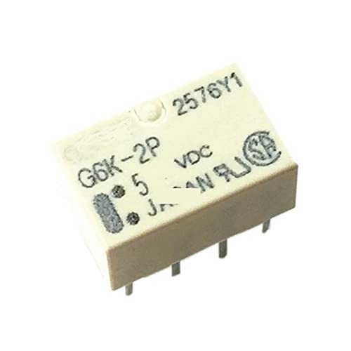 FBPQRCONS 5PCS DIP-Relais G6K-2P 5VDC/12VDC 8PIN (Size : G6K-2P 5VDC) von FBPQRCONS