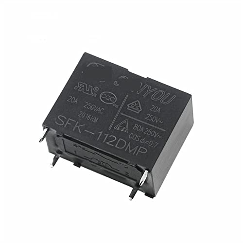 FBPQRCONS 5PCS Relais SFK-112DM SFK-112DMP SFK-112DM-E 4PIN 20A 25A 250VAC 12V (Size : SFK-112DMP 20A) von FBPQRCONS