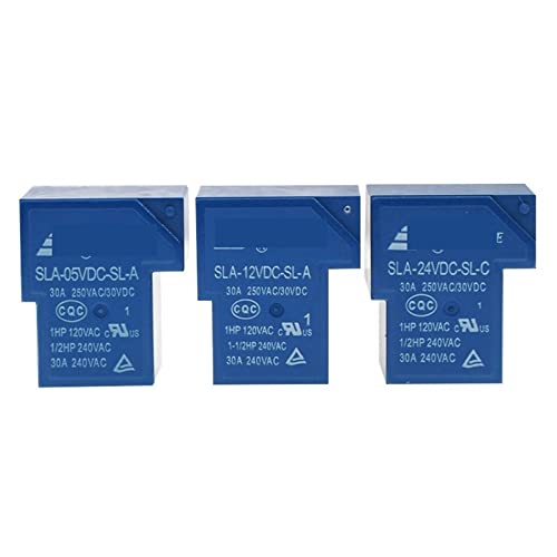 FBPQRCONS 5PCS Relais SLA-05VDC 06VDC 09VDC 12VDC 24VDC 48VDC-SL-A/-SL-C 4PIN 5PIN 6PIN 30A 250VAC/30VDC (Color : 5pin, Size : SLA-48VDC-SL-A) von FBPQRCONS