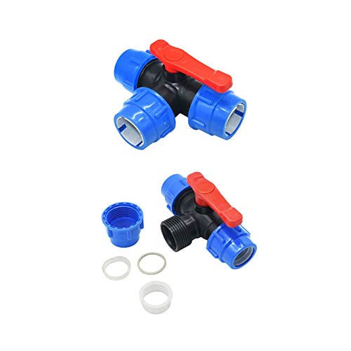 FBPQRCONS Schlauchverbinder T-Typ DN25 DN32 DN40 DN50 Dreiwegeverteiler Gartenhahn 32 mm 40 mm 50 mm 63 mm PVC PE-Rohr 3 Wasserrohrverbindung 1 von FBPQRCONS