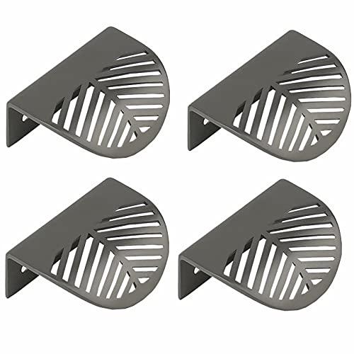 FBSHOP(TM) 4 Stück Moderne Einfache Verdeckte Schrankgriff Unsichtbare Griffe Blattform Schubladengriff Möbelgriffe für Küchenschublade, Kleiderschrank, Schränke,Möbeldekoration von FBSHOP(TM)