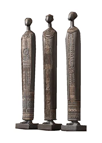 FBWSM Afrikanische Figurendekorationen der abstrakten Kunst, Retro-kreative Wohnzimmerveranda-Modellzimmer-Desktop-weiche Dekorationen.-3 pcs FBWSM Afrikanische Figurendekorationen der abstrakten Kunst, Retro-kreative Wohnzimmerveranda-Modellzimmer-Desktop-weiche Dekorationen.-3 pcs von FBWSM