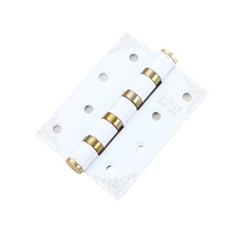 1 Stück stabiles Scharnier mit einer Dicke von 3,0 mm, 4-Zoll-Schwenkkolben-Edelstahl-Kugellagerscharnier for Türen und Fenster(WHITE) von FBXRXZFPJ