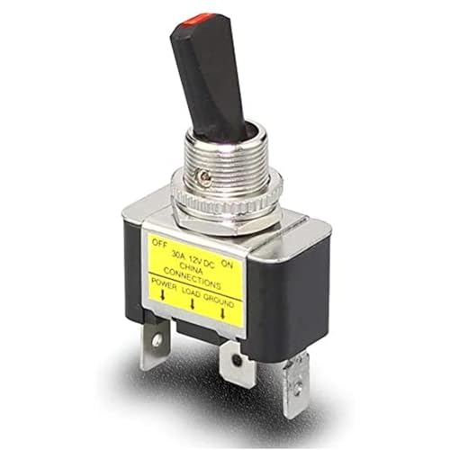 10 Stück Schalter 10 Stück Kippschalter Auto 2 Positionen 3 Pin für Auto LKW Boot (Red LED) von FBXRXZFPJ