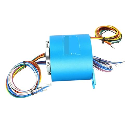 10A Strom Durchgangsloch Schleifringsensor Elektrischer Anschluss 12-Wege-Signal Öffnung 25,4mm Außendurchmesser 86mm(25.4X86mm 12CH 2A) von FBXRXZFPJ