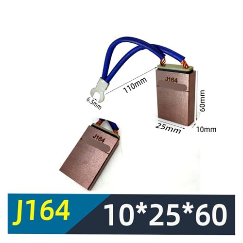 2 Pcs J164 10 * 25 * 40/50/60MM T6M YZR160/180 Pinsel Motor Zubehör generator Carbon Pinsel(10X25X60MM) von FBXRXZFPJ