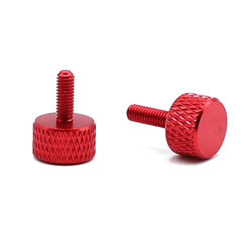 5 Stück M3 M4 M5 M6 * 6-20mm Farbe gerändelte Aluminium-Rändelschraube Computergehäuseschraube Handschrauben anziehen, rot, M3x10mm 5 Stück M3 M4 M5 M6 * 6-20mm Farbe gerändelte Aluminium-Rändelschraube Computergehäuseschraube Handschrauben anziehen, rot, M3x10mm von FBYDLL