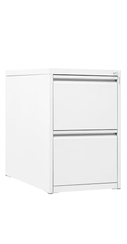 FBasic Aktenschrank aus Metall - mit zwei Schubladen - Weiß FBasic Aktenschrank aus Metall - mit zwei Schubladen - Weiß von FBasic