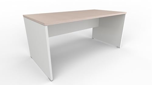 Schreibtisch aus Holz - Farbe Eiche Weiß - 140x80x74 Schreibtisch aus Holz - Farbe Eiche Weiß - 140x80x74 von FBasic