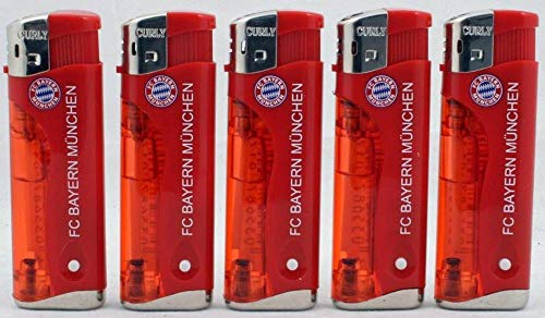 5er Set Feuerzeug mit LED FC Bayern München FCB 5er Set Feuerzeug mit LED FC Bayern München FCB von FC Bayern München