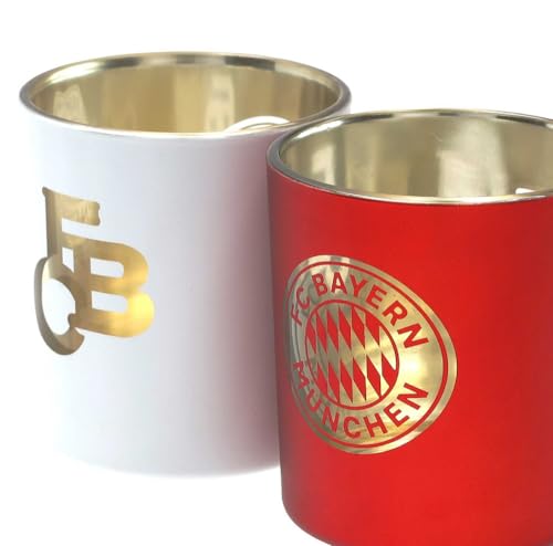 FC Bayern München 2er Set Windlicht - FCB - Rot und Weiß Teelichtglas Kerzenglas FCB FC Bayern München 2er Set Windlicht - FCB - Rot und Weiß Teelichtglas Kerzenglas FCB von FC Bayern München