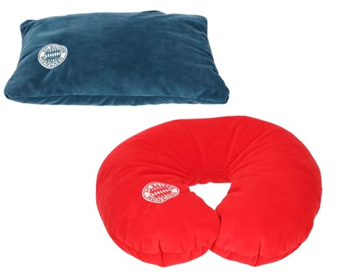FC Bayern München 2in1 Reisekissen Nackenkissen Kissen FCB - Plus Aufkleber Wir lieben... von FC Bayern München