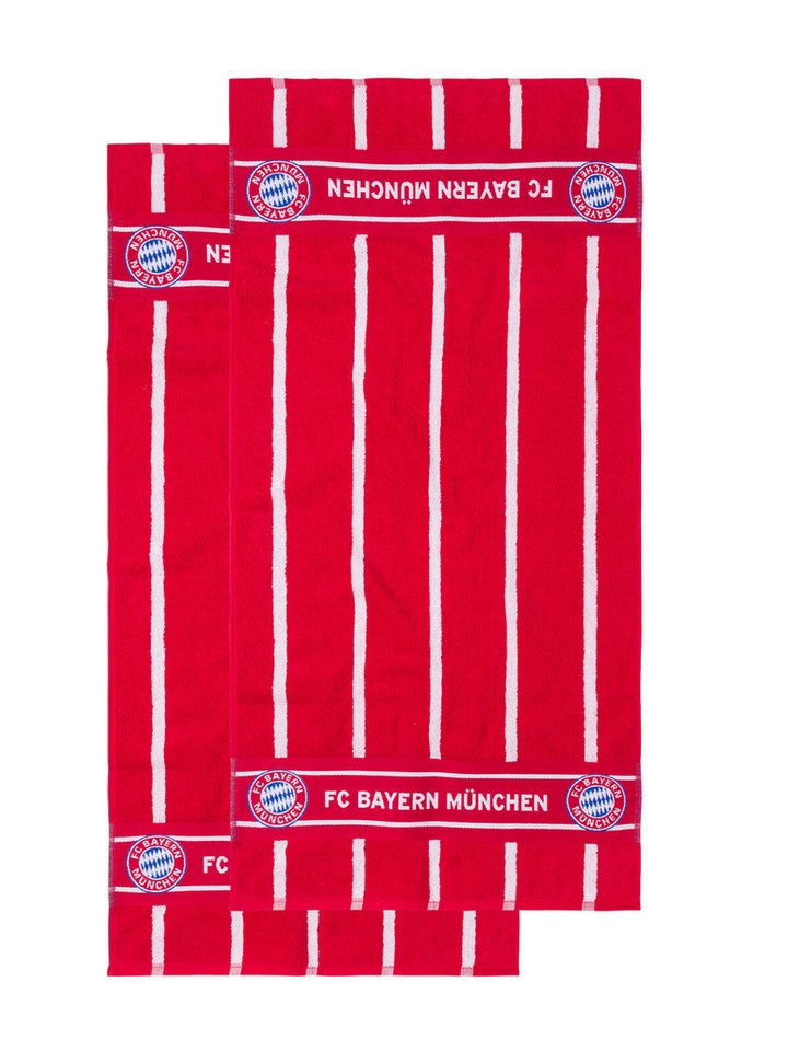 FC Bayern München Badetuch FC Bayern München Handtuch I Gäste-Handtücher I 2er Set I Rot-Weiß, Baumwolle FC Bayern München Badetuch FC Bayern München Handtuch I Gäste-Handtücher I 2er Set I Rot-Weiß, Baumwolle von FC Bayern München