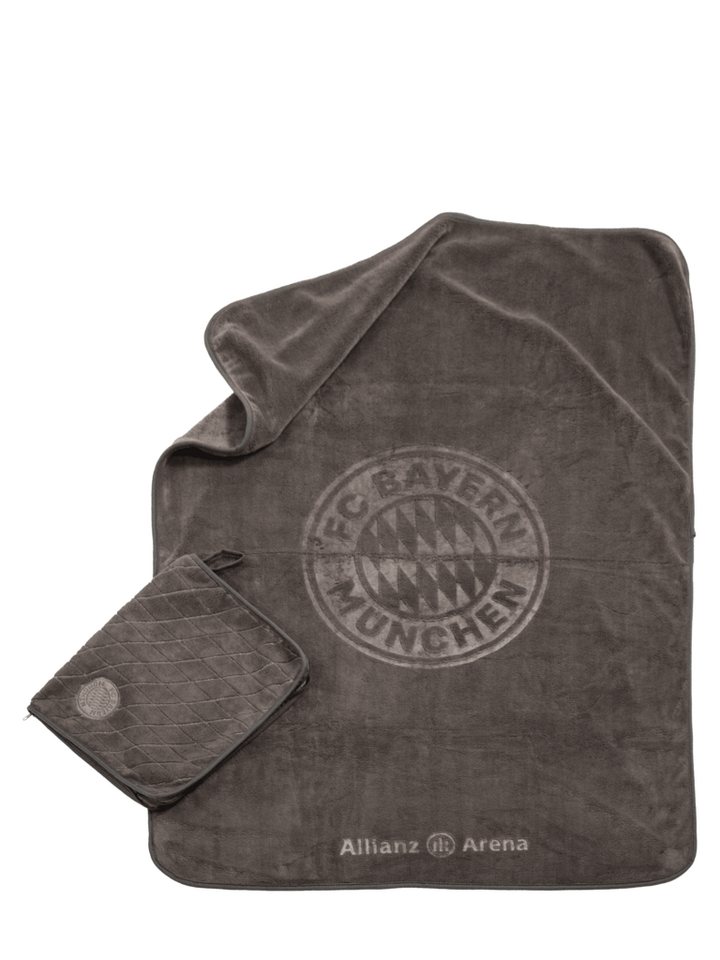 FC Bayern München Badetuch FC Bayern München I Stadion-Reise Set 2 in 1 I Decke & Kissen I Grau, Polyester FC Bayern München Badetuch FC Bayern München I Stadion-Reise Set 2 in 1 I Decke & Kissen I Grau, Polyester von FC Bayern München