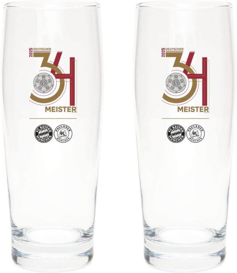 FC Bayern München Becher Halbeglas Deutscher Meister 2er-Set 2025 von FC Bayern München