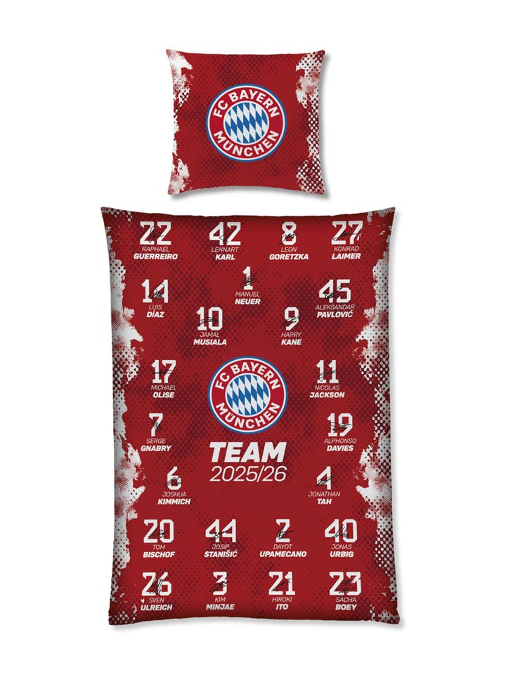 FC Bayern München Bettwäsche FC Bayern München I Bettwäsche Signature 2025-26 I Unisex I Rot, Baumwolle FC Bayern München Bettwäsche FC Bayern München I Bettwäsche Signature 2025-26 I Unisex I Rot, Baumwolle von FC Bayern München