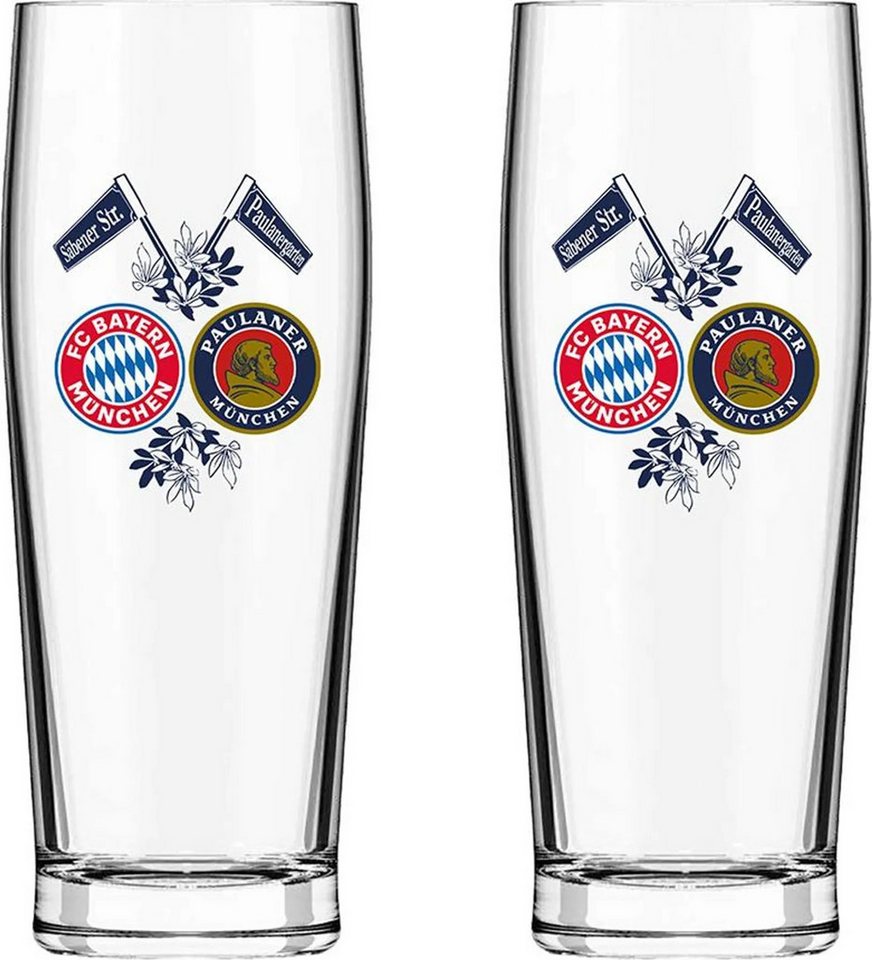 FC Bayern München Bierglas Halbeglas 2er-Set, Glas von FC Bayern München