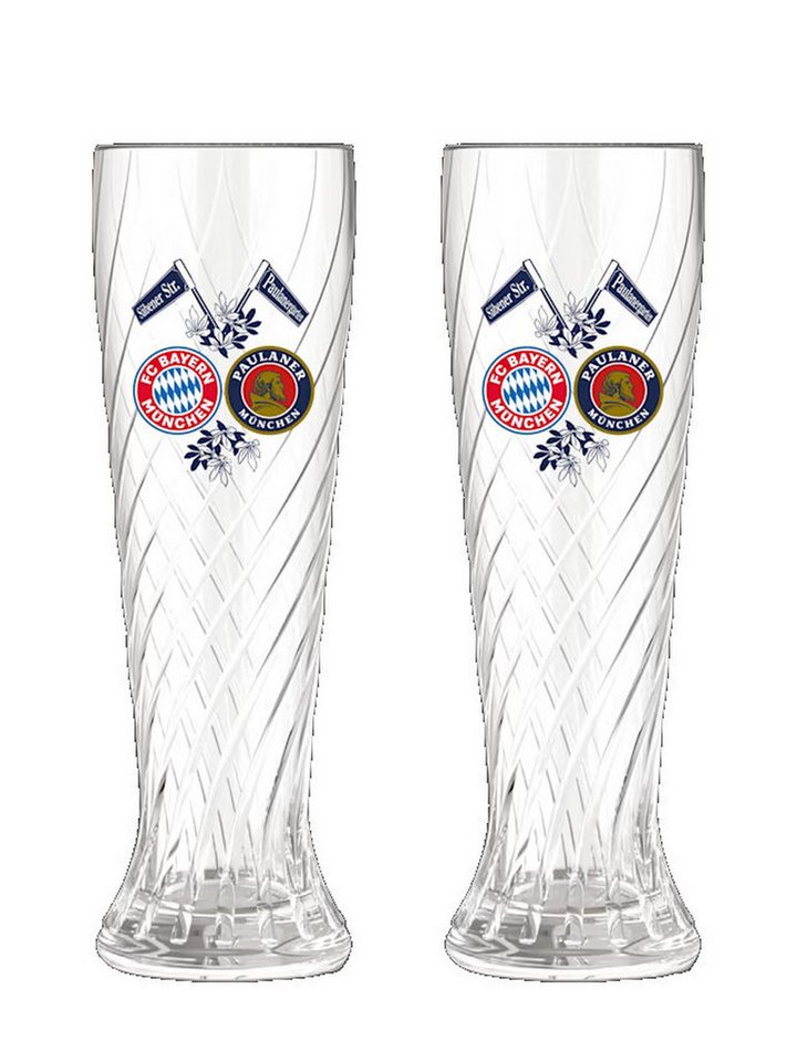 FC Bayern München Bierglas Weißbierglas 2er-Set, Glas von FC Bayern München