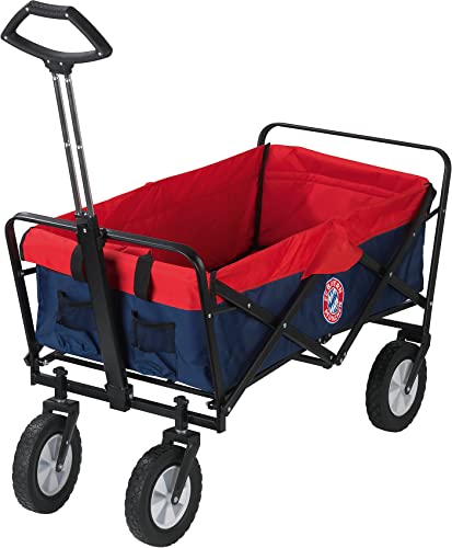 FC Bayern München Bollerwagen faltbar blau/rot von FC Bayern München