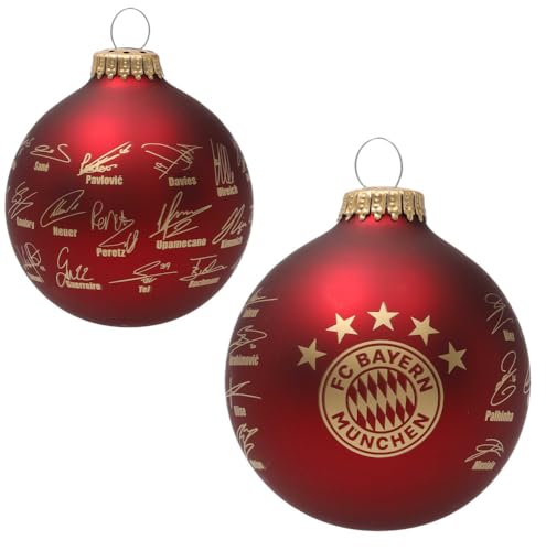 FC Bayern München Christbaumkugel - Signature 2024/25 - Weihnachtskugel FCB - 3er Set von FC Bayern München