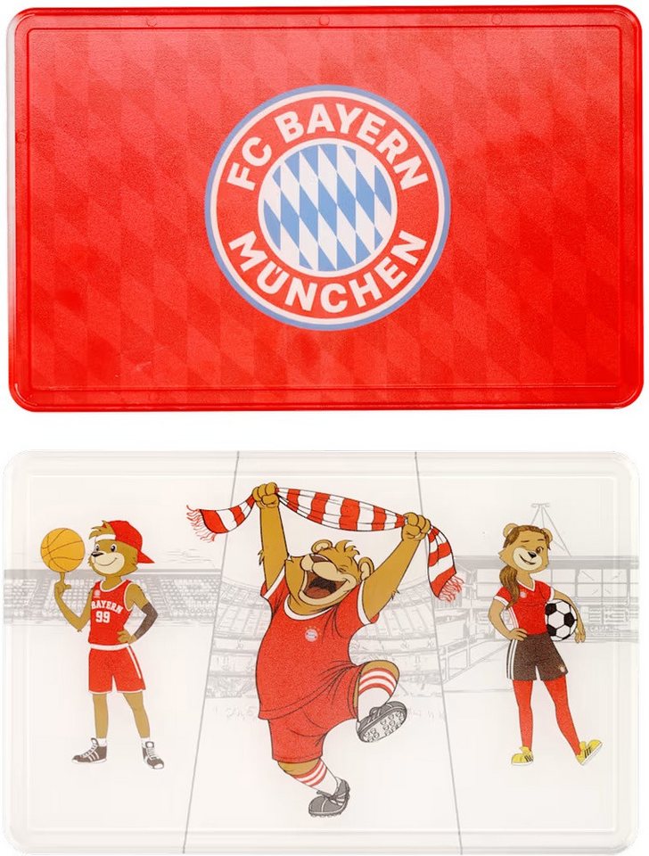 FC Bayern München Dekoobjekt Brotzeitbrettchen 2er-Set /Maskottchen von FC Bayern München
