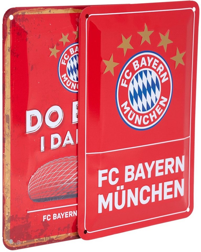 FC Bayern München Dekoobjekt Metallschild 2er-Set von FC Bayern München