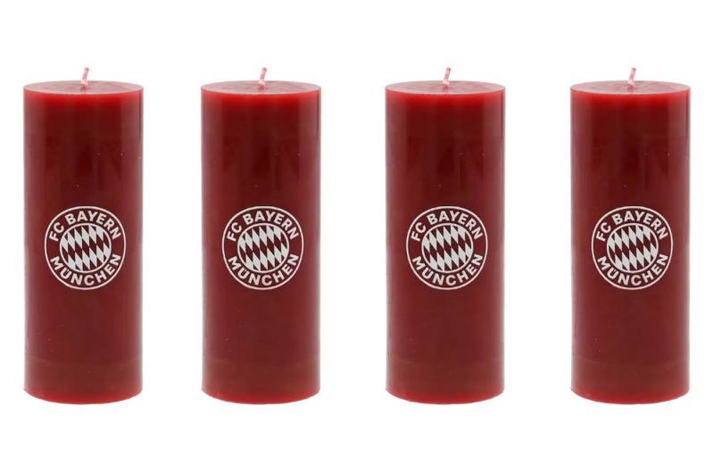 FC Bayern München Duftkerze FC Bayern Kerzen 4er Set rot von FC Bayern München