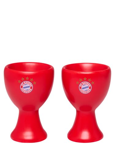 FC Bayern München Eierbecher I Keramik I 2er-Set I Rot von FC Bayern München