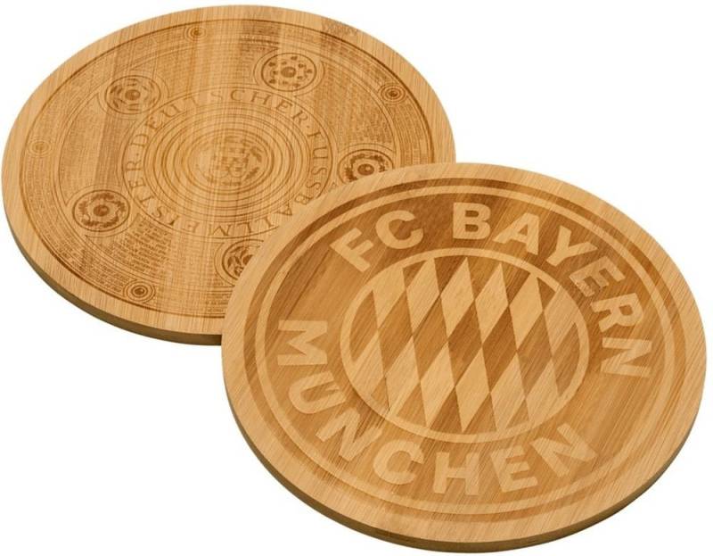 FC Bayern München Frühstücksbrett Brotzeitbrettchen Rekordmeister 2er-Set von FC Bayern München