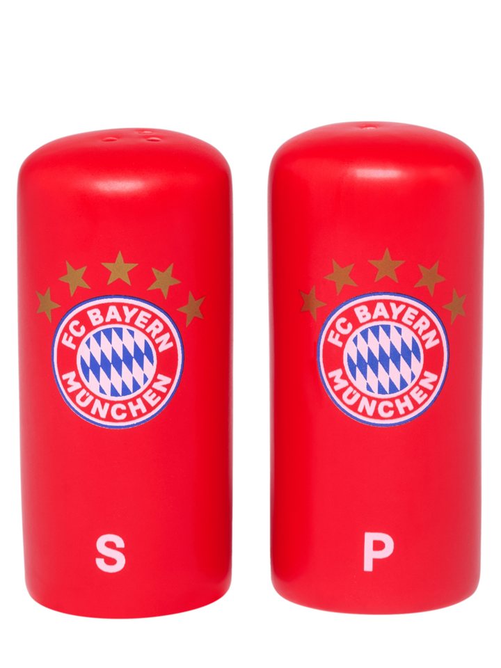 FC Bayern München Eierbecher FC Bayern München Salz- & Pfefferstreuer Rot I Keramik I Fußball von FC Bayern München